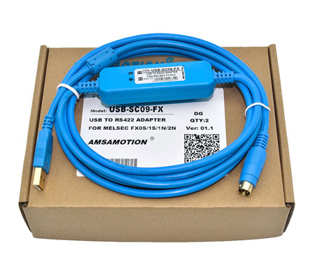 USB-SC09-FX для Mitsubishi PLC / Кабель для программирования USB to RS-422