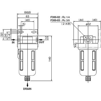 Воздушный фильтр /Air filter element F300-03-BG-A